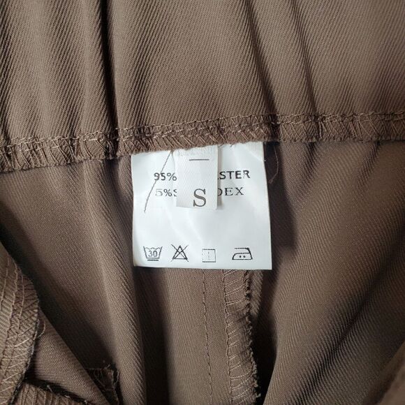 Lot of 3 Wide Legged Pants Grey, Brown, Black Trousers Size Small - Picture 14 of 17